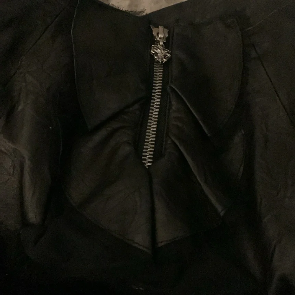 Royal Underground Black Leather Skirt